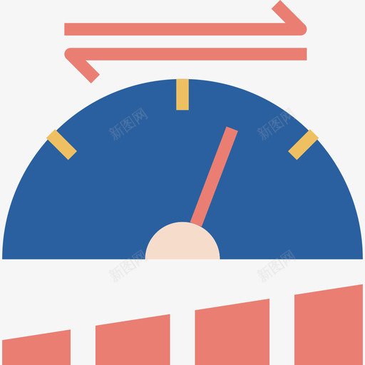 速度表网络开发5扁平图标svg_新图网 https://ixintu.com 扁平 网络开发5 速度表