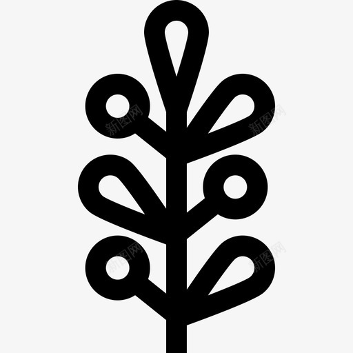 植物冬性7线状图标svg_新图网 https://ixintu.com 冬性7 植物 线状