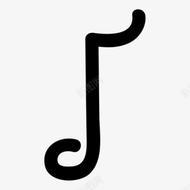 音符第八音符乐器图标图标