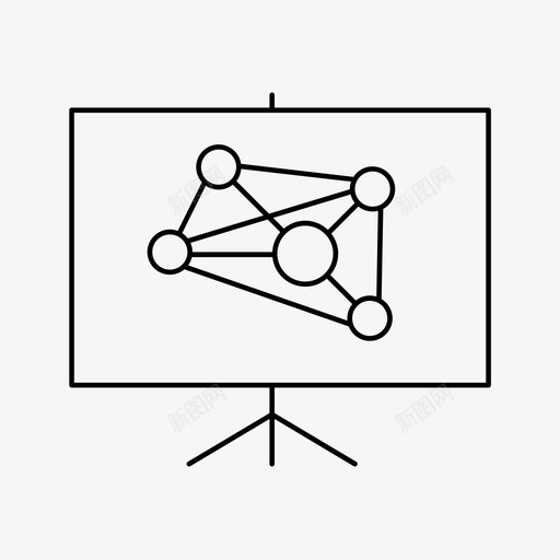 分析和统计图表演示图标svg_新图网 https://ixintu.com 分析 分析和统计 图表 演示 统计线图标