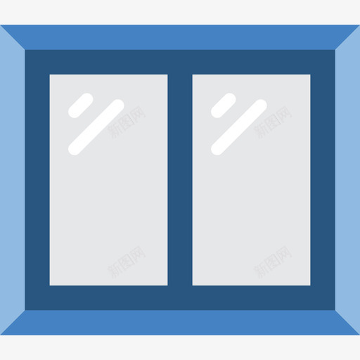 窗户45结构平的图标svg_新图网 https://ixintu.com 45结构 平的 窗户