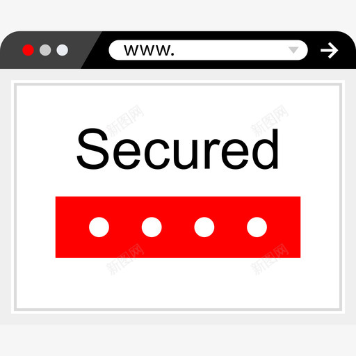 密码安全互联网扁平图标svg_新图网 https://ixintu.com 安全互联网 密码 扁平