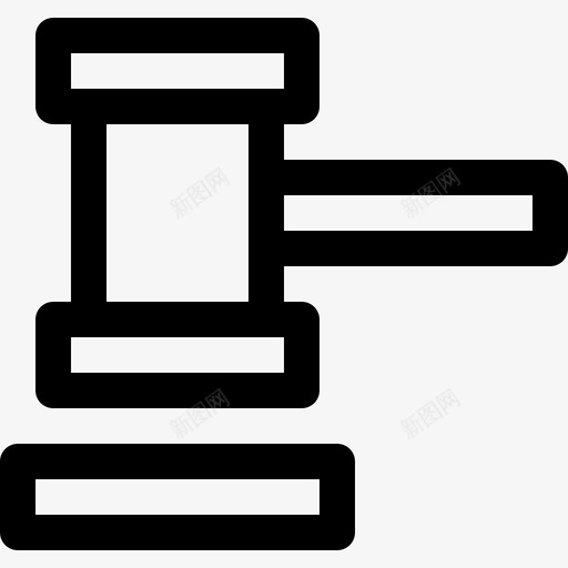 法院槌商业金融3直线图标svg_新图网 https://ixintu.com 商业金融3 法院槌 直线