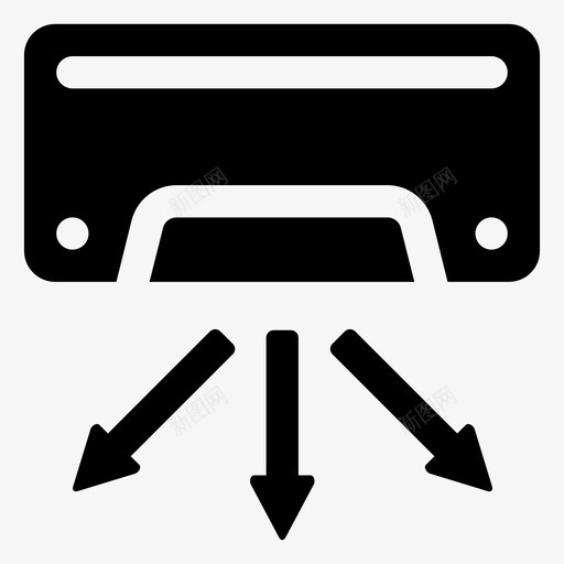 分体式空调空调机组空调图标svg_新图网 https://ixintu.com 分体式空调 室内空调 空调 空调机组 通风和制冷图示符图标