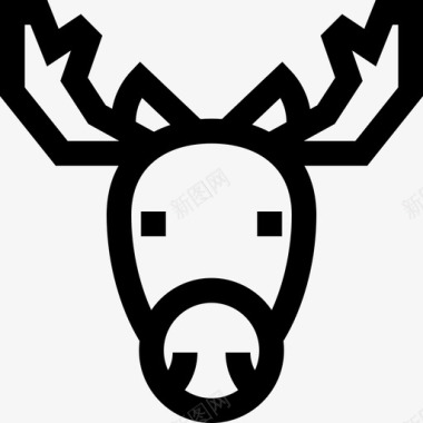 驼鹿冬季自然7直系图标图标