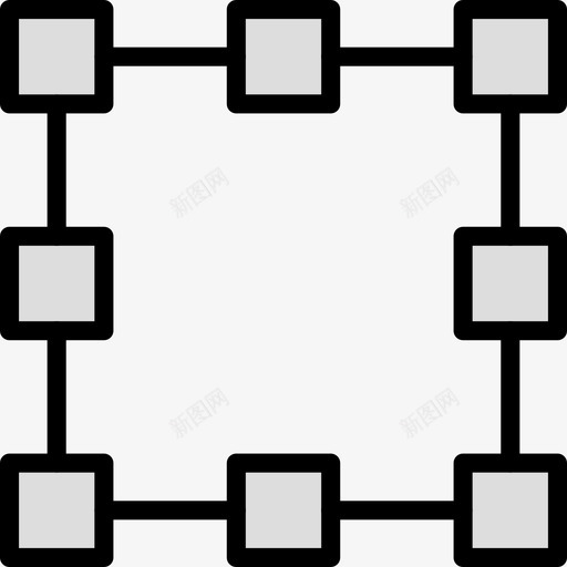 方形ui接口19线性颜色图标svg_新图网 https://ixintu.com ui接口19 方形 线性颜色