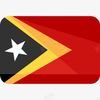 东帝汶国旗6平坦图标图标