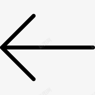 左箭头基本图标3线性图标