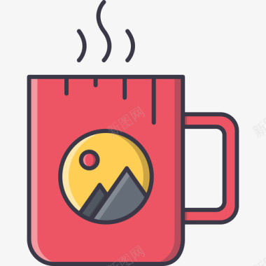 咖啡杯品牌2颜色图标图标