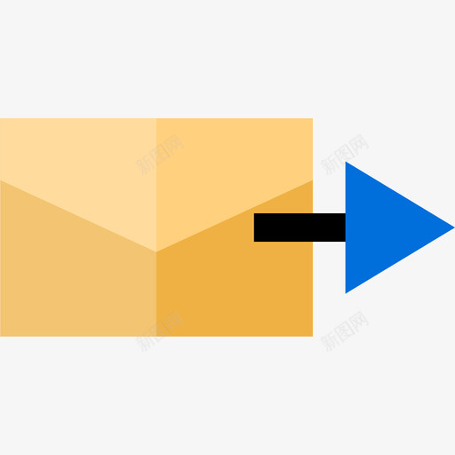 电子邮件通讯61扁平图标svg_新图网 https://ixintu.com 扁平 电子邮件 通讯61