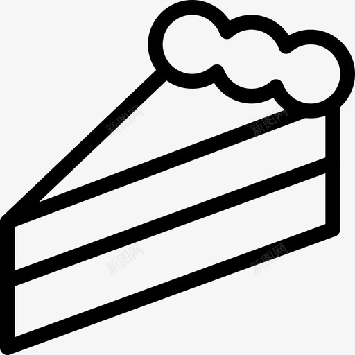 派对蛋糕场合糕点图标svg_新图网 https://ixintu.com 场合 派 派对和活动线图标 派对蛋糕 甜点 糕点