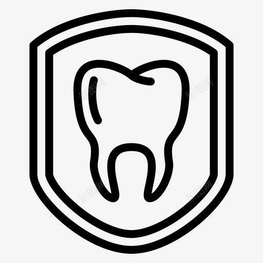 牙齿保护牙齿健康图标svg_新图网 https://ixintu.com 健康 牙医轮廓 牙齿 牙齿保护