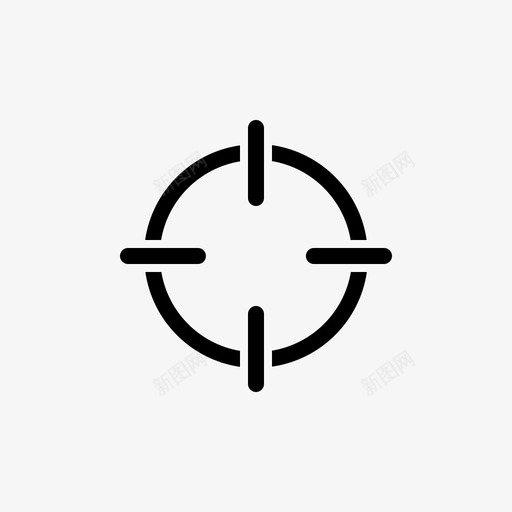 目标靶心十字准星图标svg_新图网 https://ixintu.com 十字准星 焦点 目标 进球 退伍军人节 退役 靶心 马克 黑色准星