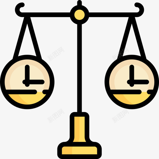 平衡时间管理20线性颜色图标svg_新图网 https://ixintu.com 平衡 时间管理20 线性颜色