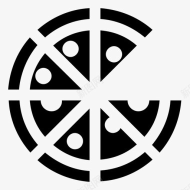 披萨快餐意大利料理图标图标