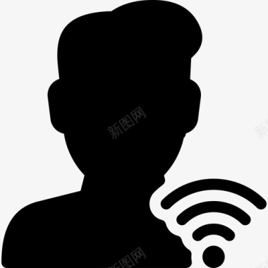 用户wifi信号连接接收图标图标