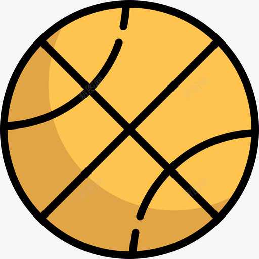 篮球电子商务41线性颜色图标svg_新图网 https://ixintu.com 电子商务41 篮球 线性颜色