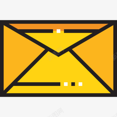 电子邮件对话资源5线性颜色图标图标