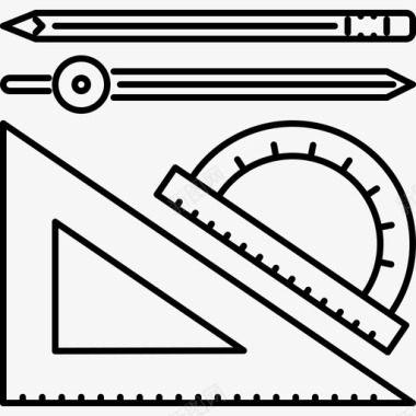 学校资料学校21直线图标图标