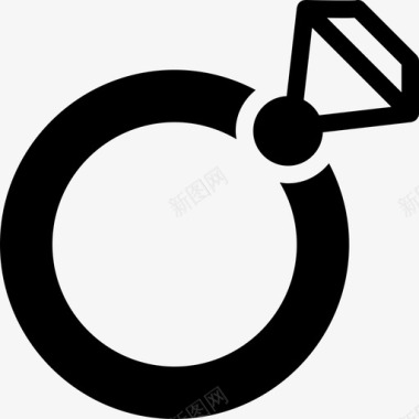结婚戒指钻戒订婚戒指图标图标