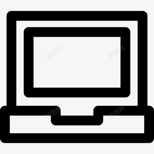 笔记本电脑教育59线性图标svg_新图网 https://ixintu.com 教育59 笔记本电脑 线性