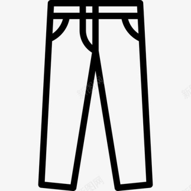 牛仔裤购物65直线型图标图标