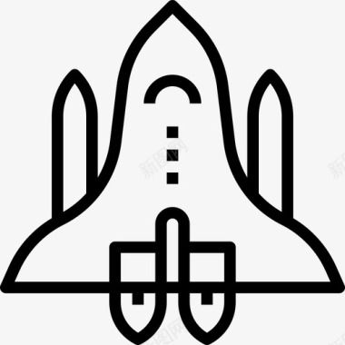 太空船44号太空船直线型图标图标