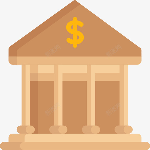银行城市元素21公寓图标svg_新图网 https://ixintu.com 公寓 城市元素21 银行