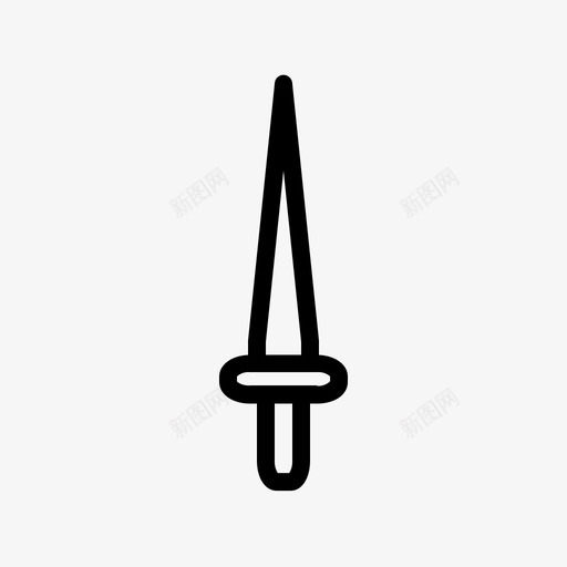 刀刀柄湿婆图标svg_新图网 https://ixintu.com 万圣节轮廓 克里斯 刀 刀柄 剑 湿婆