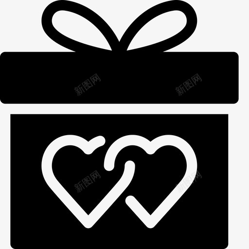 结婚礼物盒子礼物图标svg_新图网 https://ixintu.com 婚礼实心图标 特别 盒子 礼物 结婚礼物