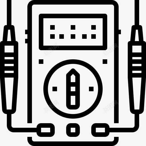 电压表汽车维修2线性图标svg_新图网 https://ixintu.com 汽车维修2 电压表 线性