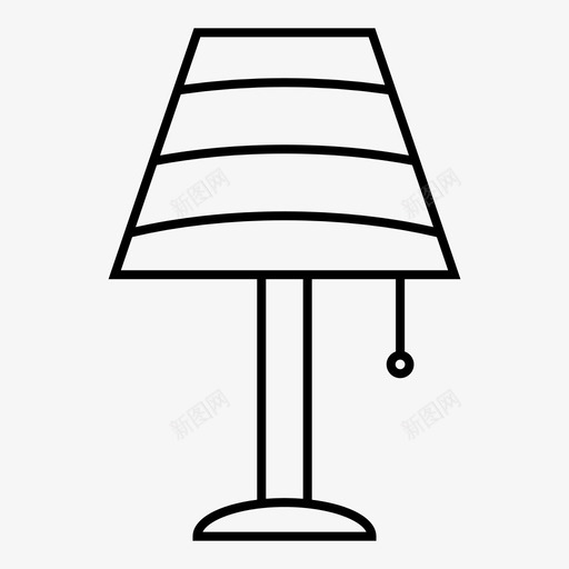 灯电家具图标svg_新图网 https://ixintu.com 便利设施 家具 灯 电