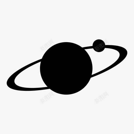 卫星天体宇宙图标svg_新图网 https://ixintu.com 卫星 土星 天体 宇宙 行星 行星和卫星