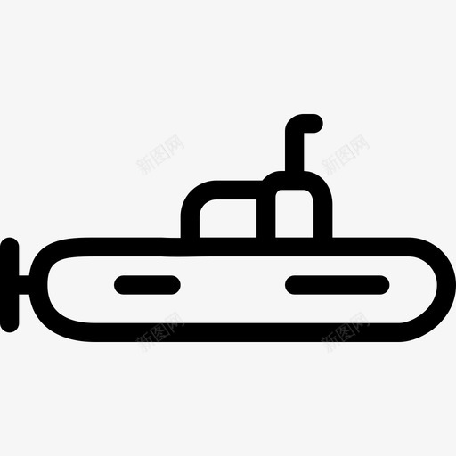 潜艇运输34直线型图标svg_新图网 https://ixintu.com 潜艇 直线型 运输34