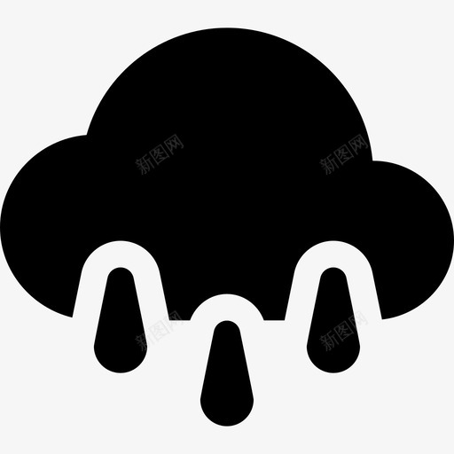 雨86号天气充满图标svg_新图网 https://ixintu.com 86号天气 充满 雨