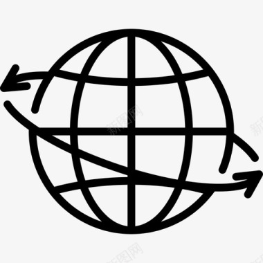 全球电子商务40线性图标图标