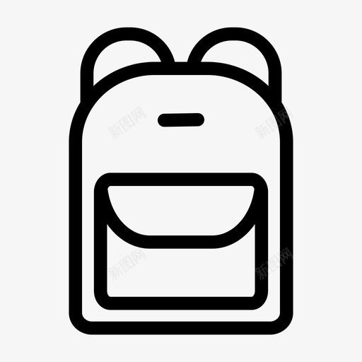 包背包学校图标svg_新图网 https://ixintu.com 制服 包 学校 学生 教育线 背包