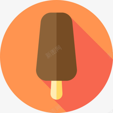 冰棒甜点和糖果扁平图标图标
