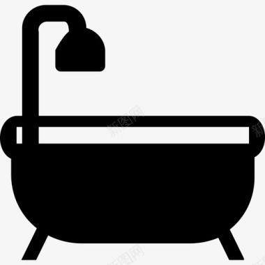 浴缸家用电器和家具3填充图标图标