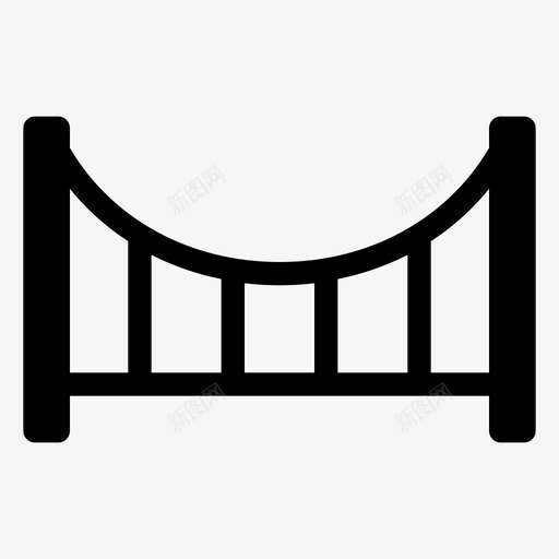 桥梁建筑港口图标svg_新图网 https://ixintu.com 2018年9月21日 建筑 桥梁 河流 港口 结构