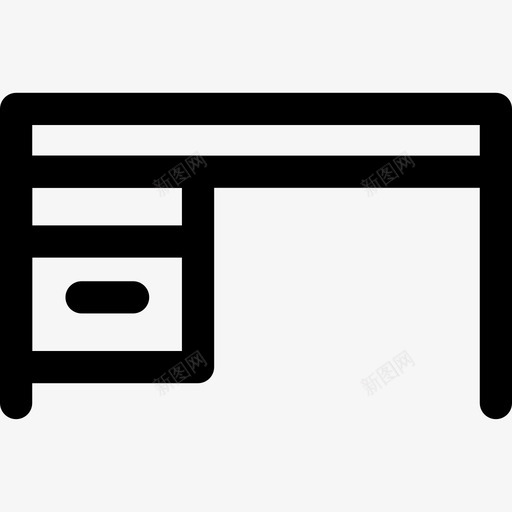 桌子33号工具直线型图标svg_新图网 https://ixintu.com 33号工具 桌子 直线型