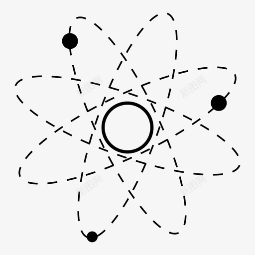 原子电子粒子图标svg_新图网 https://ixintu.com 原子 斑点 电子 粒子