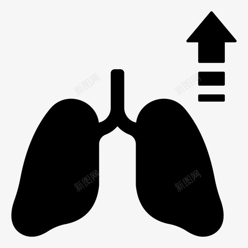 肺活量增长呼吸增加图标svg_新图网 https://ixintu.com 健身第二卷 呼吸 增加 强壮 肺活量增长 训练