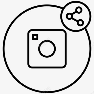 共享照片instagram照相机图标图标
