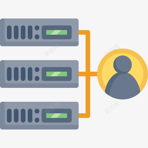 管理员网络托管6平面图标svg_新图网 https://ixintu.com 平面 管理员 网络托管6