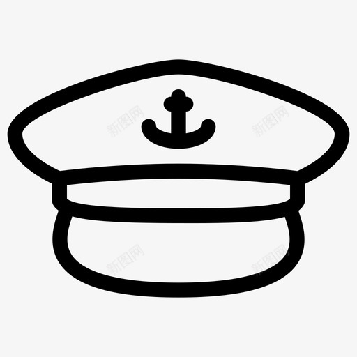 船长帽军官水手图标svg_新图网 https://ixintu.com 军官 夏季系列图标 服务 服装 水手 船长帽