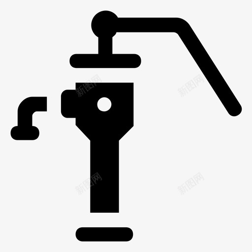 手泵乡村泵地下水图标svg_新图网 https://ixintu.com 乡村泵 供水 农业和农业字形图标 地下水 手泵 水泵