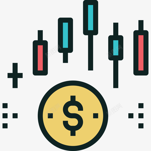 利润资金管理线性色彩图标svg_新图网 https://ixintu.com 利润 线性色彩 资金管理