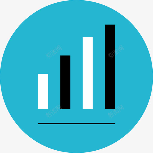 条形图网络分析平面图图标svg_新图网 https://ixintu.com 平面图 条形图 网络分析