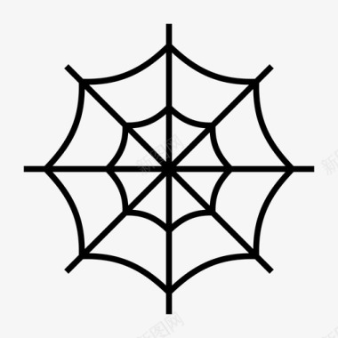 蜘蛛网恐怖万圣节图标图标